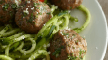 Zucchini Pasta & Meatballs