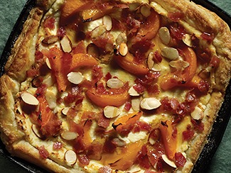 Bacon & Apricot Turkish Breakfast Pizza