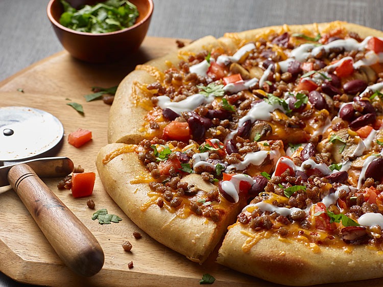 Beefy Chili Pizza