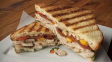 Chicken and Andouille White Cheddar Panini