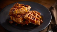 Puffed Up Pork and Waffle