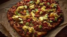 Sriracha Avocado Breakfast Pizza