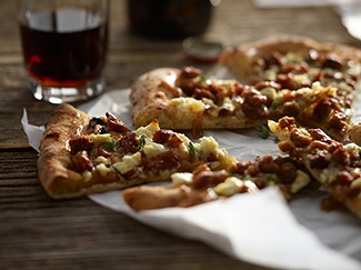 Chicken Sausage & Chili Onion Jam Pizza