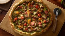 Pesto & Chicken Sausage Pizza