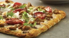 Arugula Sausage Beef Pizza