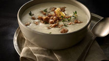 Roasted Cauliflower and Pancetta Soup