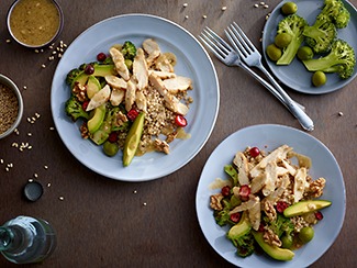 Charred Broccoli & Chicken Salad