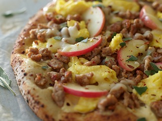 Breakfast Sausage & Apple Pizza