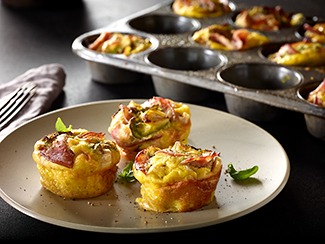 Canadian Bacon Mini Quiches