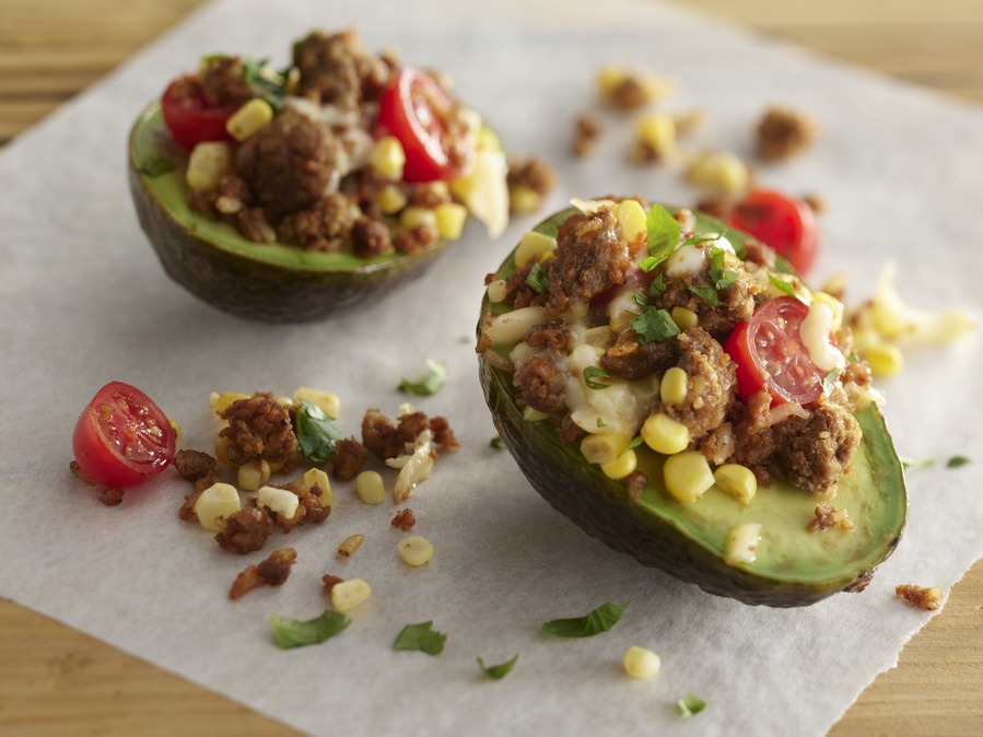 Plant-Based Crumble Stuffed Avocado