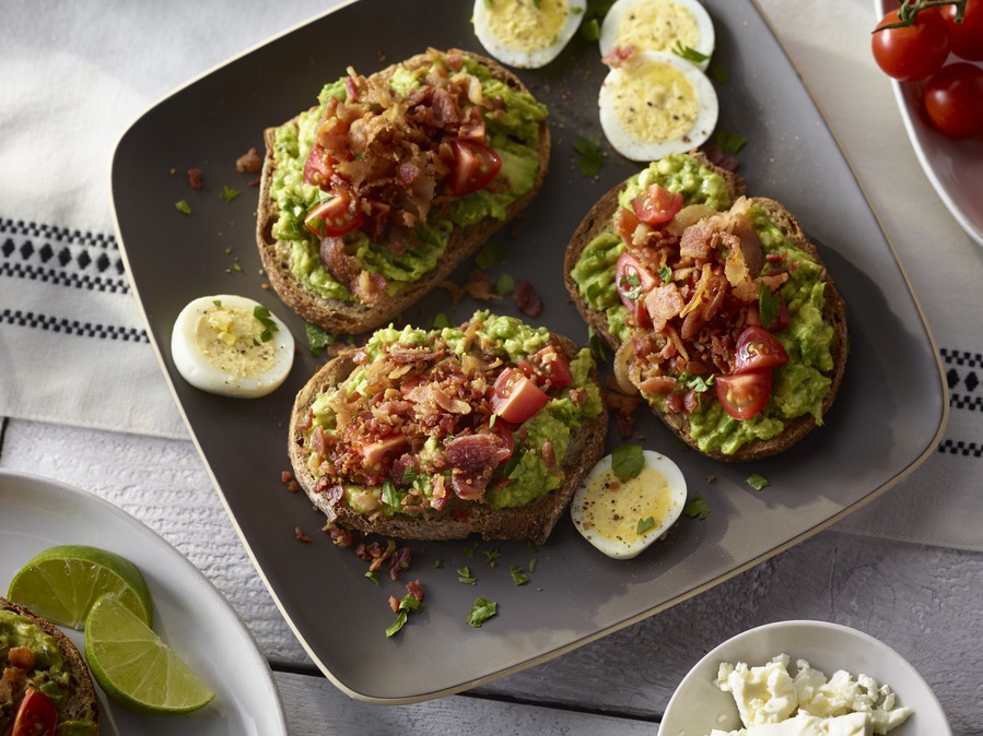 Bacon Avocado Pico Toast