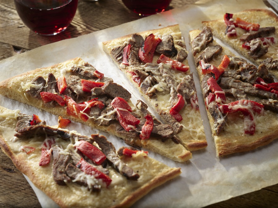 Beef & Red Pepper Flatbread