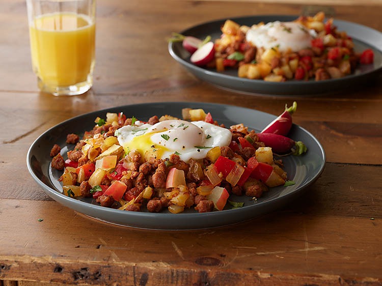 Apple Chorizo Hash