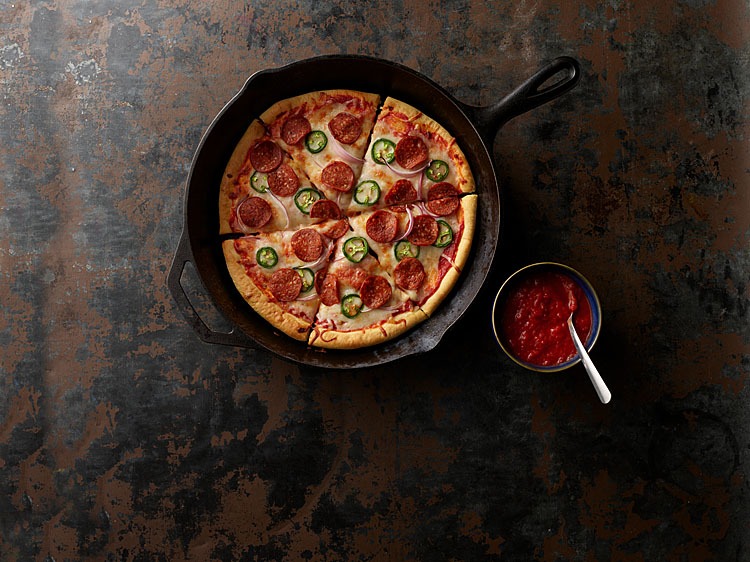 Plant-Based Pepperoni Jalapeño & Red Onion Pizza