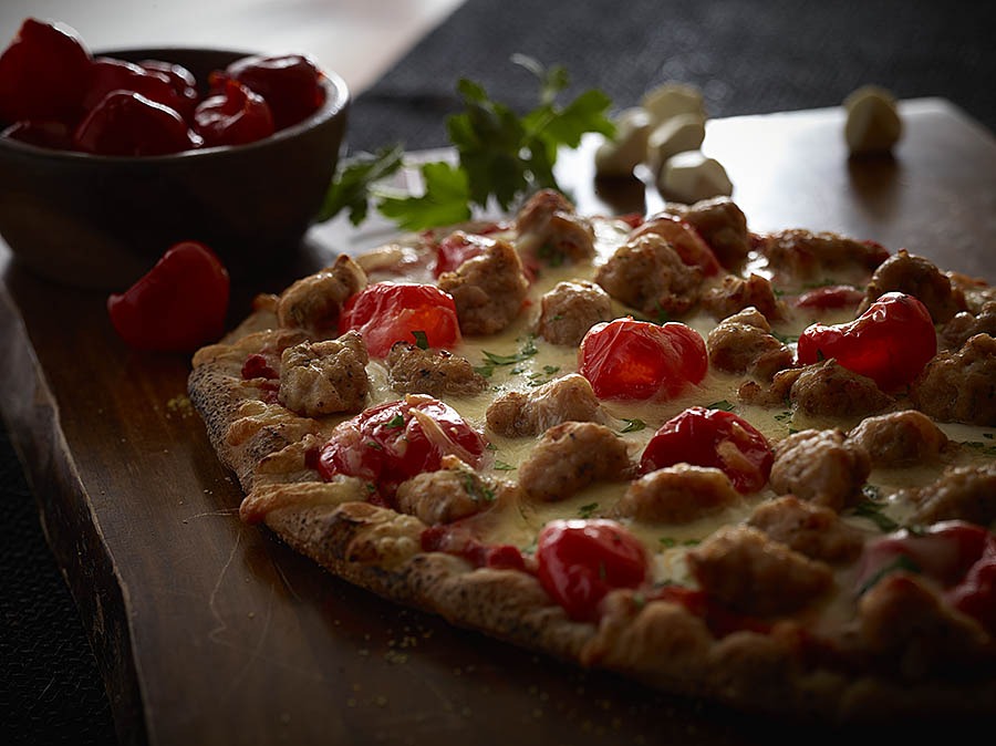 Sweet Pepper & Sausage Pizza