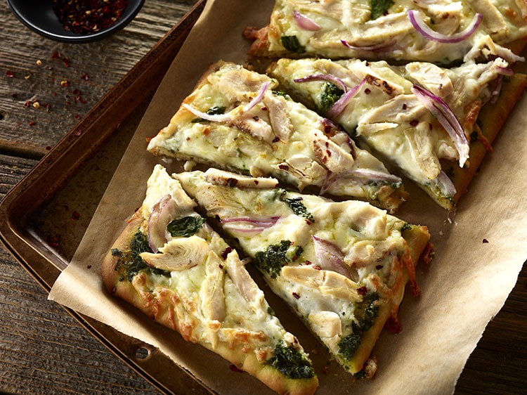 White Chicken & Pesto Pizza