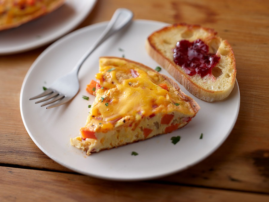 Ham and Sweet Potato Frittata