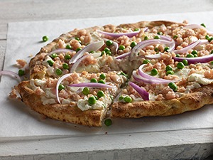 Spring Pea & Ham Pizza