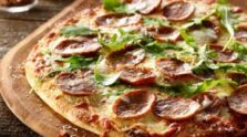 Sliced Italian Sausage & Arugula Pizza