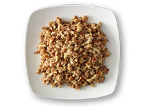 pile of blended meat crumbles
