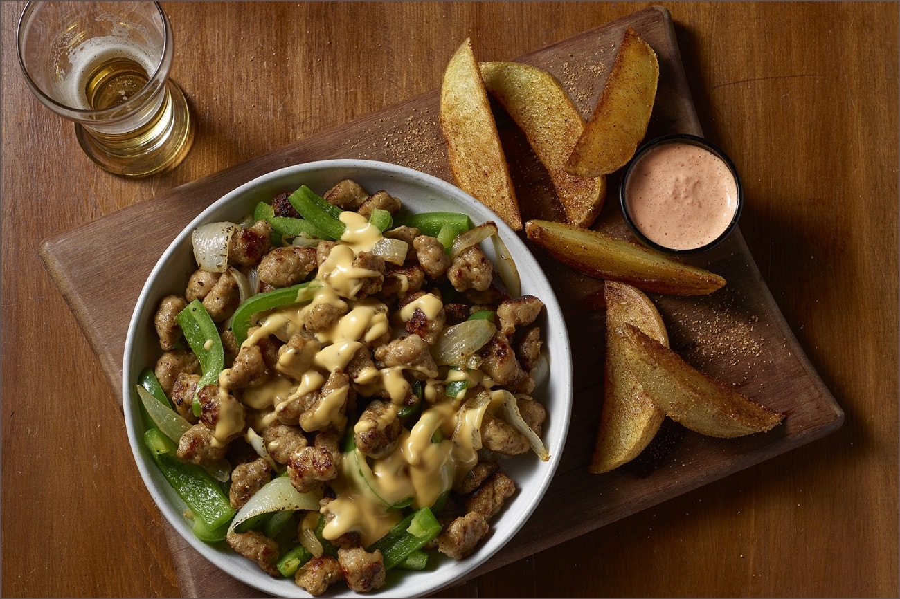 Sausage, Onion, Pepper & Cheese Bowl