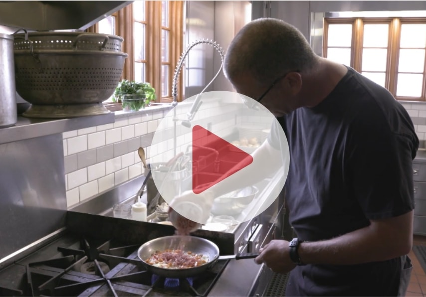 video still of breakfast frittata prep